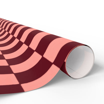 Checkerboard Wrapping Paper | Pink & Crimson