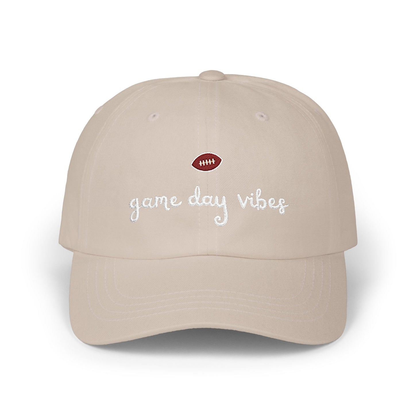 Football Game Day Vibes Embroidered Dad Cap