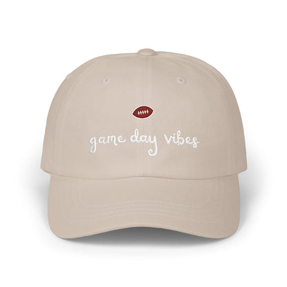 Football Game Day Vibes Embroidered Dad Cap