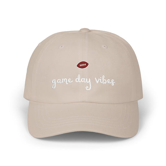 Football Game Day Vibes Embroidered Dad Cap