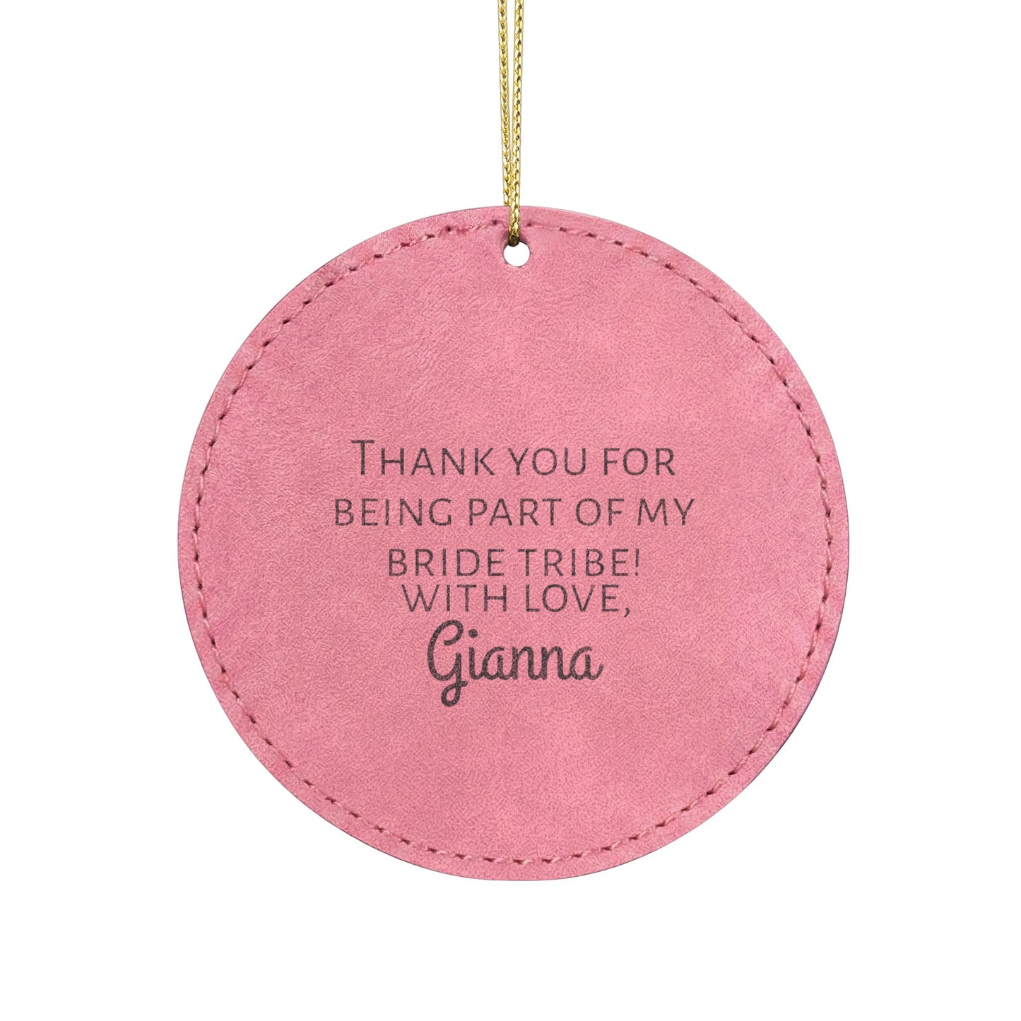Personalized Bridal Party Leather Keepsake