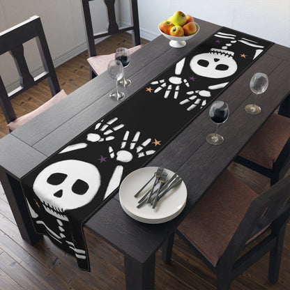 Dancing Skeleton Halloween Table Runner