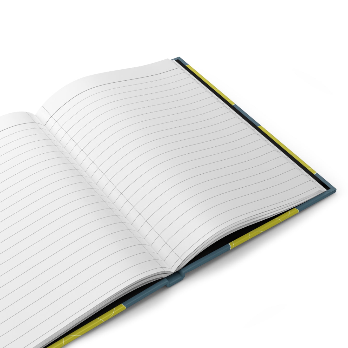 Volleyball Hardcover Journal | Blue/Lime Green