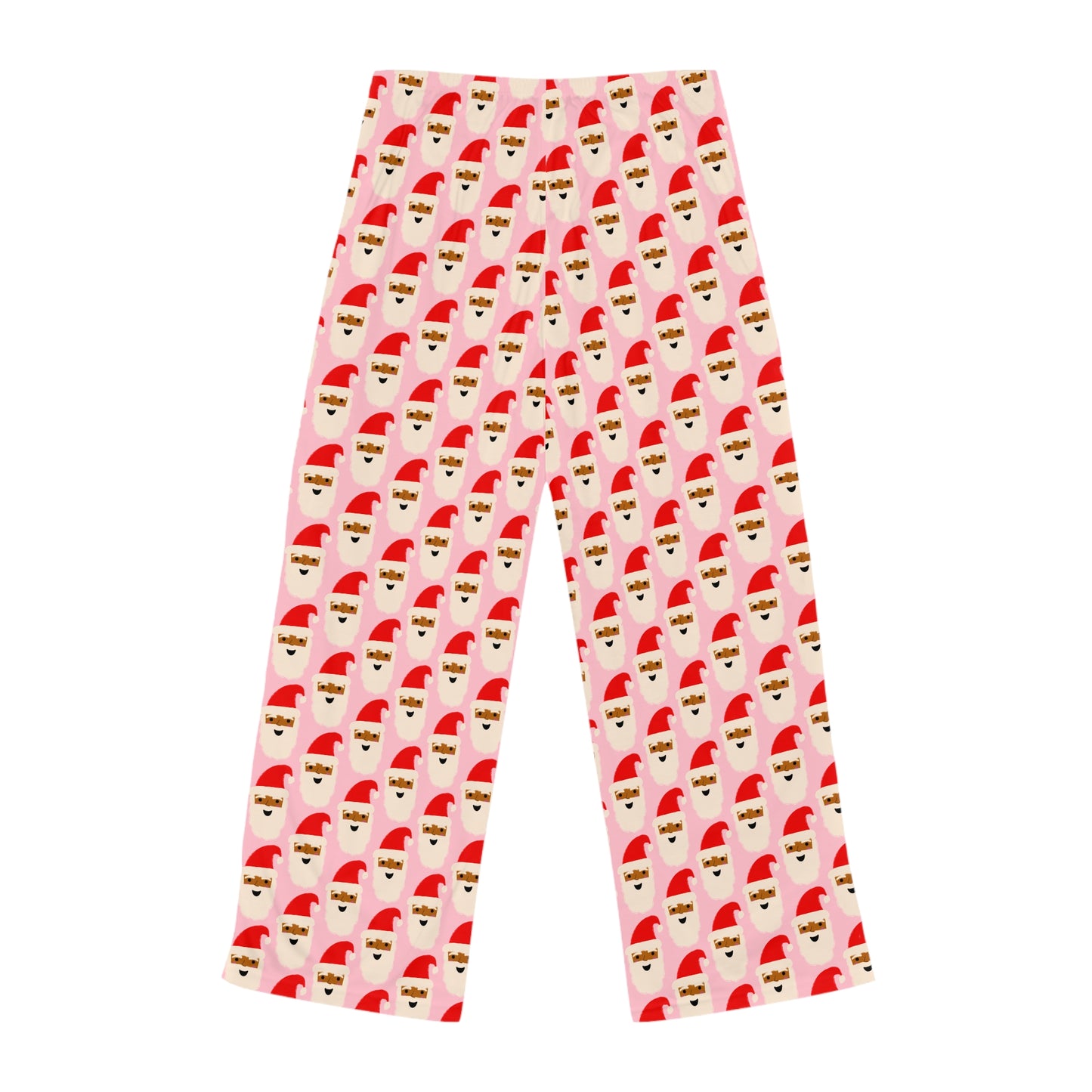 African American Santa Women's Christmas Pajama Pants | Pink