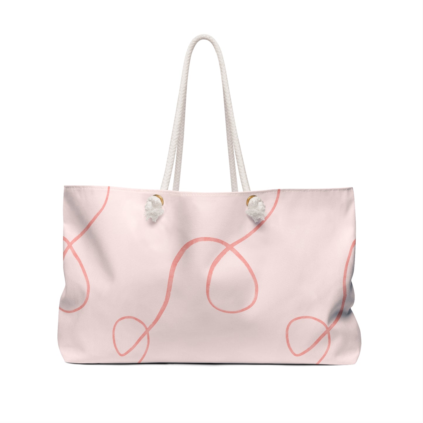 Personalized Pink Swirl Weekender Bag
