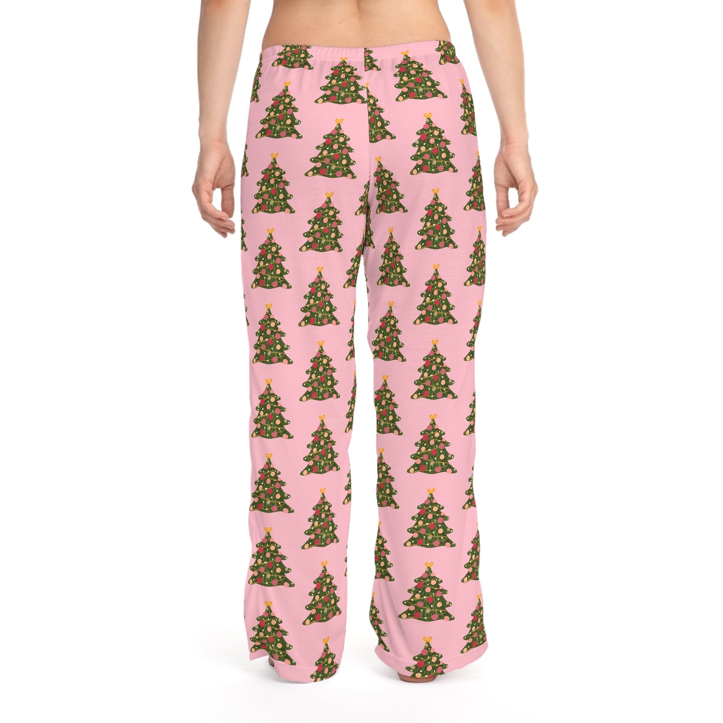 Pink Christmas Tree Women's Pajama Pants