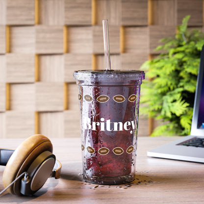 Personalized Football Acrylic Cup