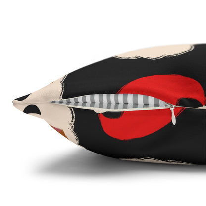 Santa Throw Pillow Cover | Black