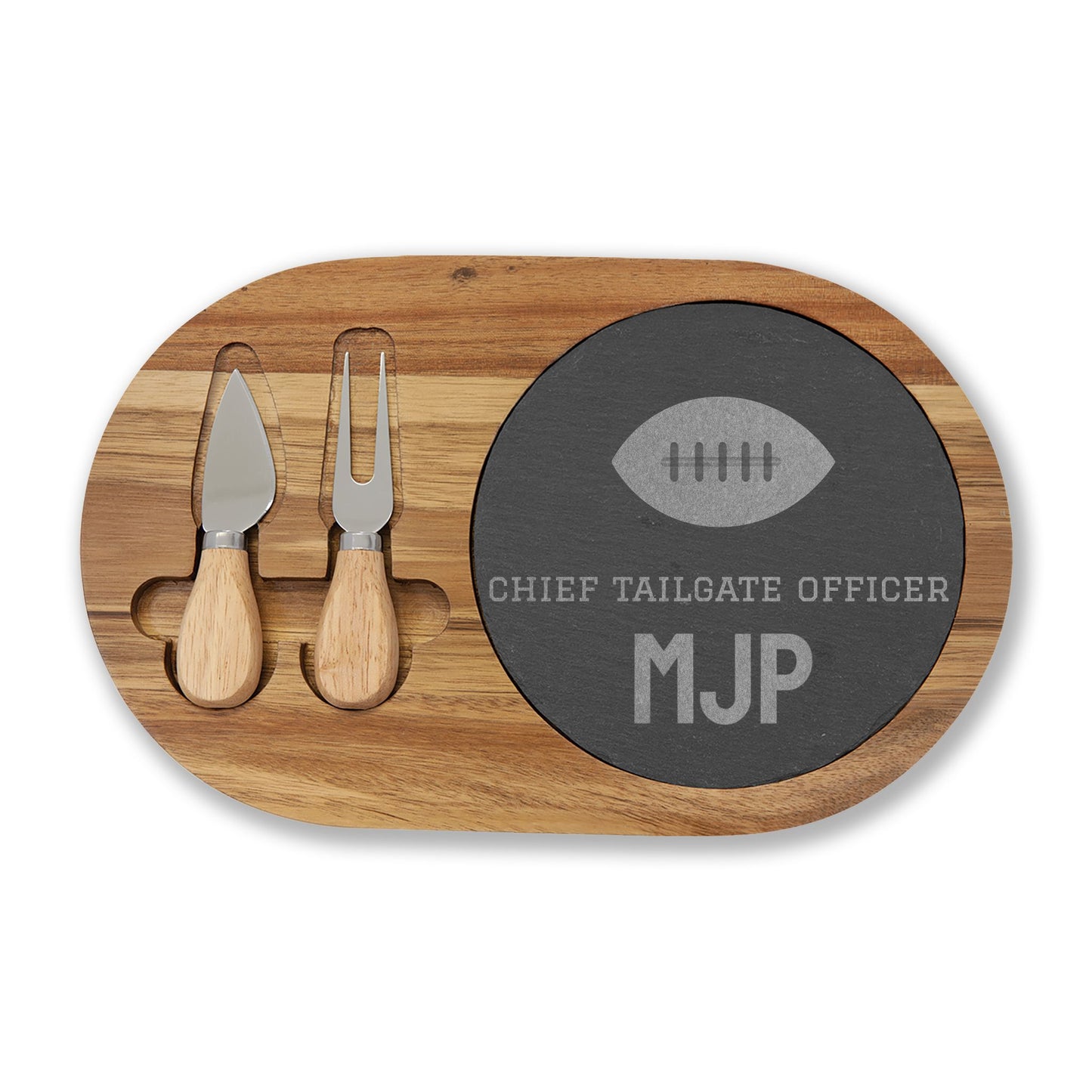 Personalized Football Charcuterie Board