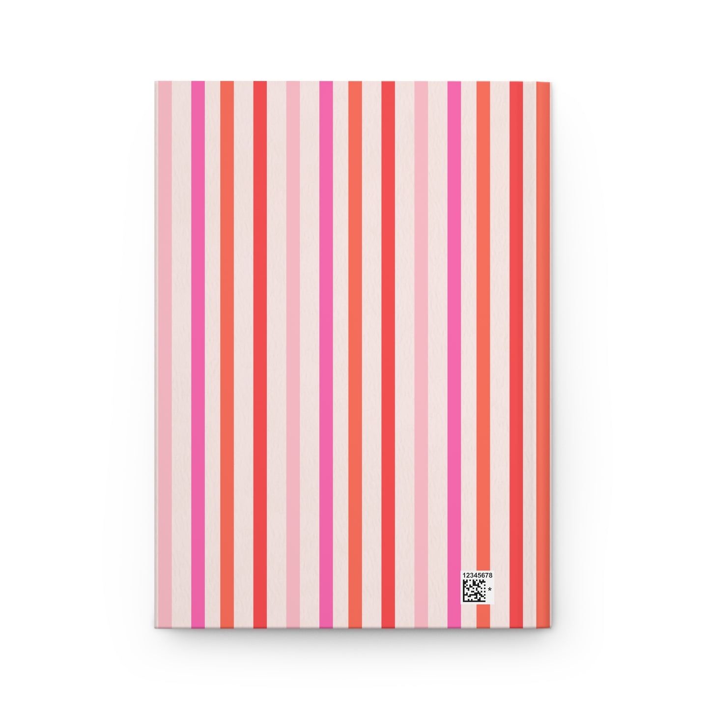 Preppy Personalized Hardcover Journal | Pink & Orange