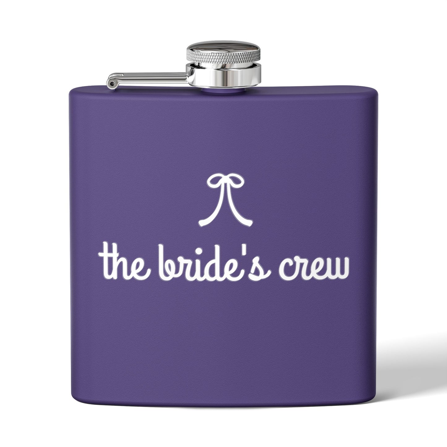 Bride's Crew Red Stainless 6oz Steel Flask