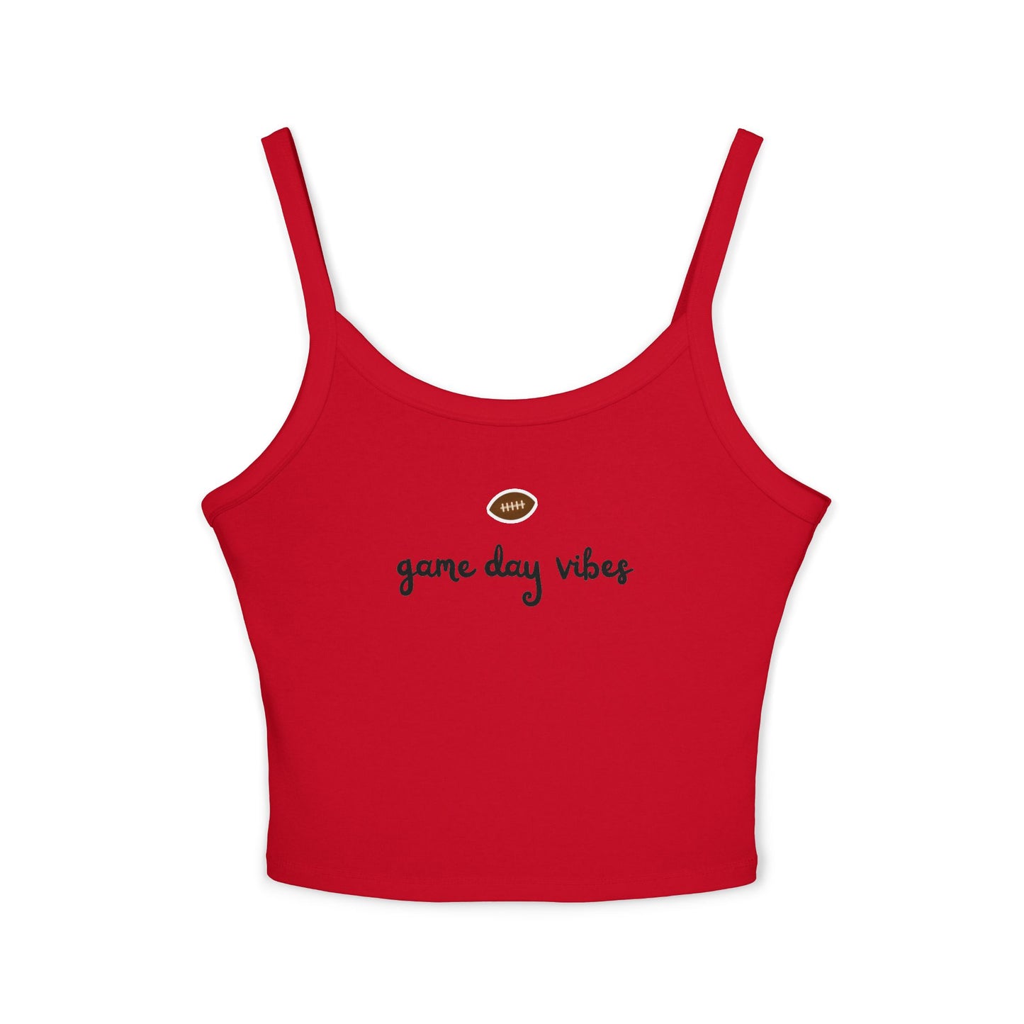Football Game Day Vibes Crop Tank Top