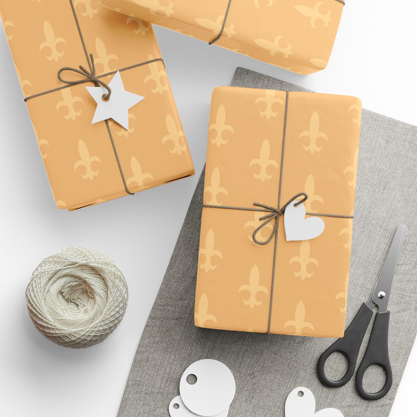 Golden Fleur-de-Lis Gift Wrapping Paper