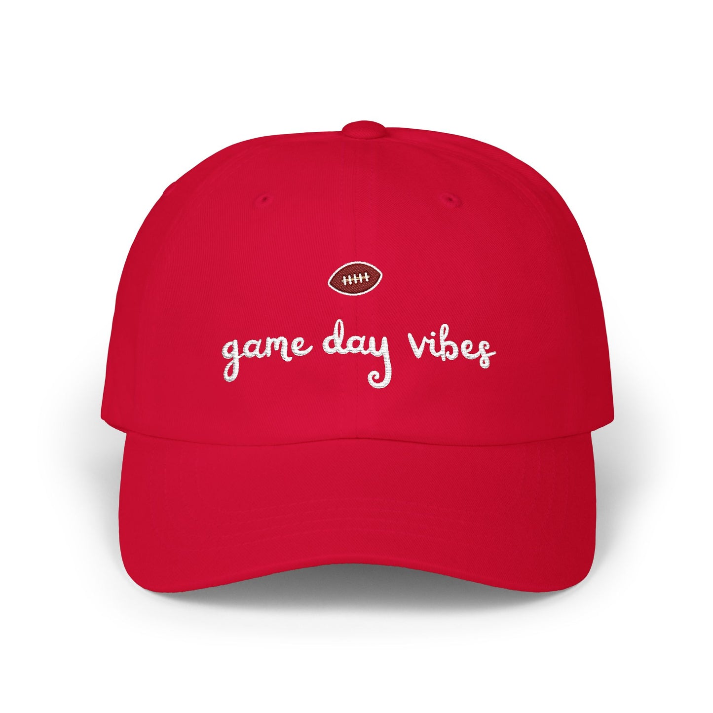 Football Game Day Vibes Embroidered Dad Cap