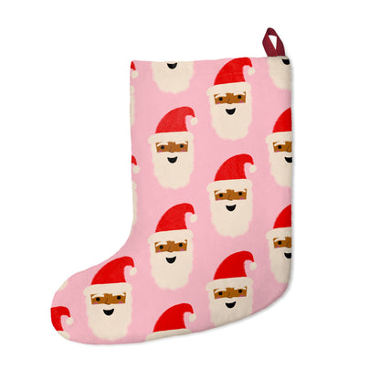 Chocolate Santa Christmas Stocking | Pink