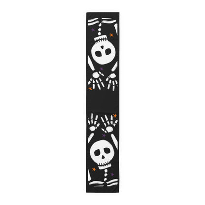 Dancing Skeleton Halloween Table Runner