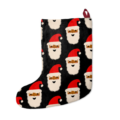 Chocolate Santa Christmas Stocking | Black