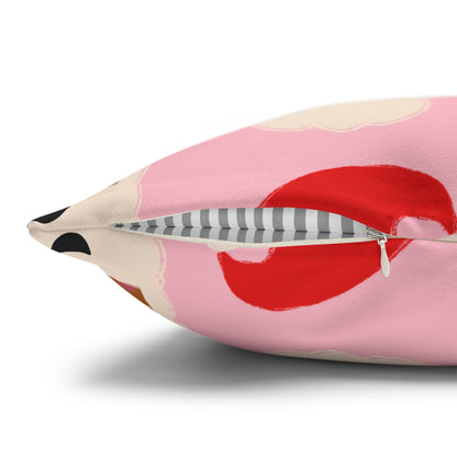 Santa Throw Pillow Cover | Pink