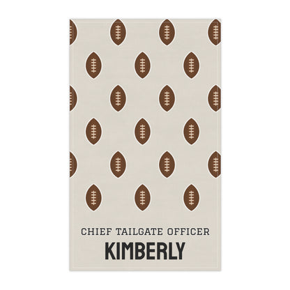 Custom Chief Tailgate Officer Tea Towel | Khaki