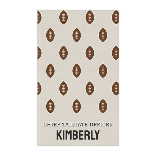 Custom Chief Tailgate Officer Tea Towel | Khaki