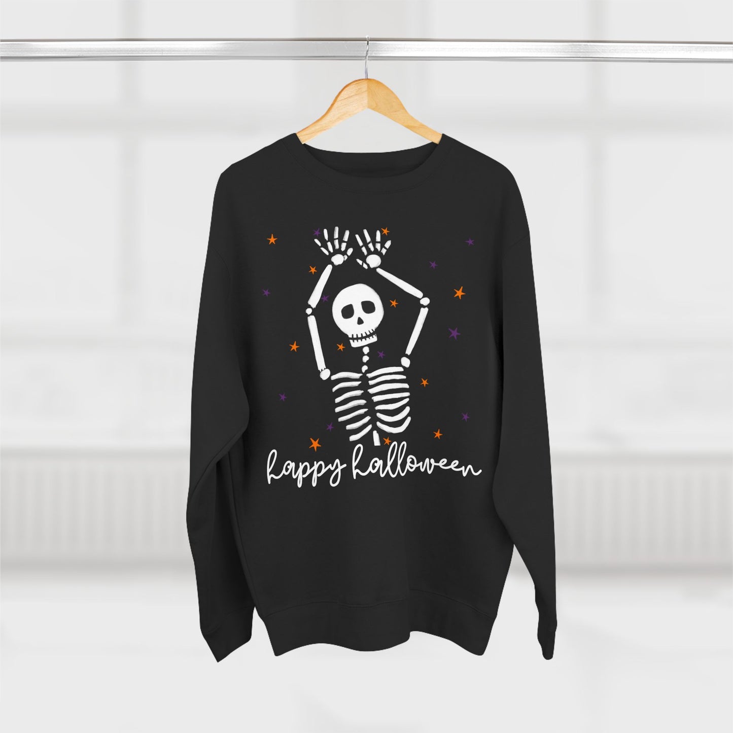 Dancing Skeleton Halloween Sweatshirt (Adult Sizes)