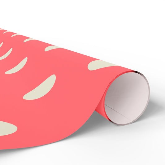 Polka Dot Wrapping Paper | Coral Pink