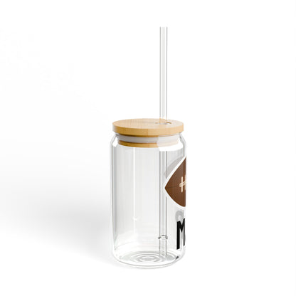 Personalized Football Glass Tumbler | 16oz