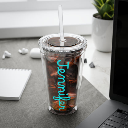 Personalized Bachelorette Tumbler | Blue