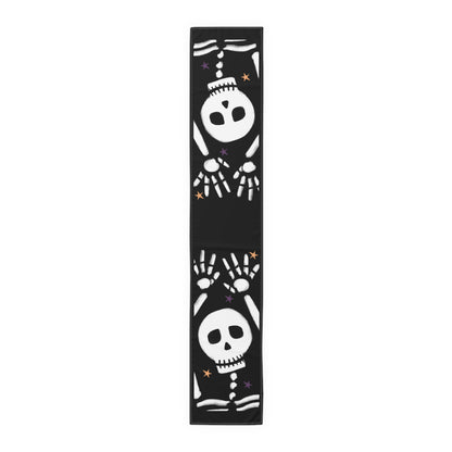 Dancing Skeleton Halloween Table Runner
