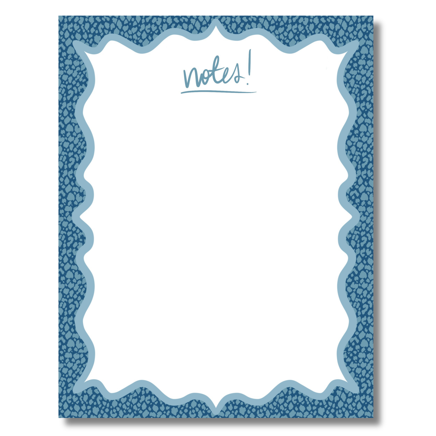 Leopard Notepad | Blue