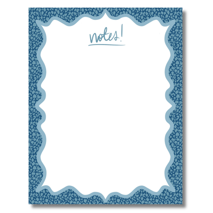 Leopard Notepad | Blue
