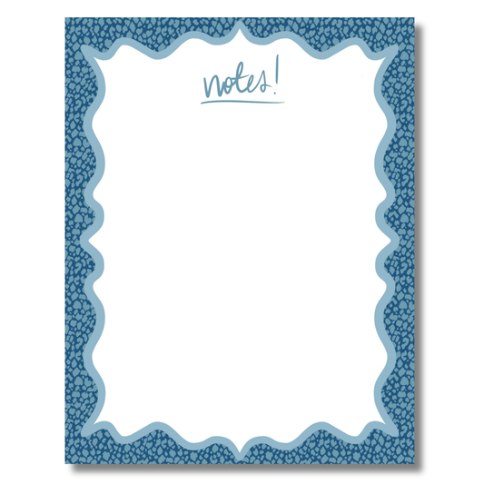Leopard Notepad | Blue