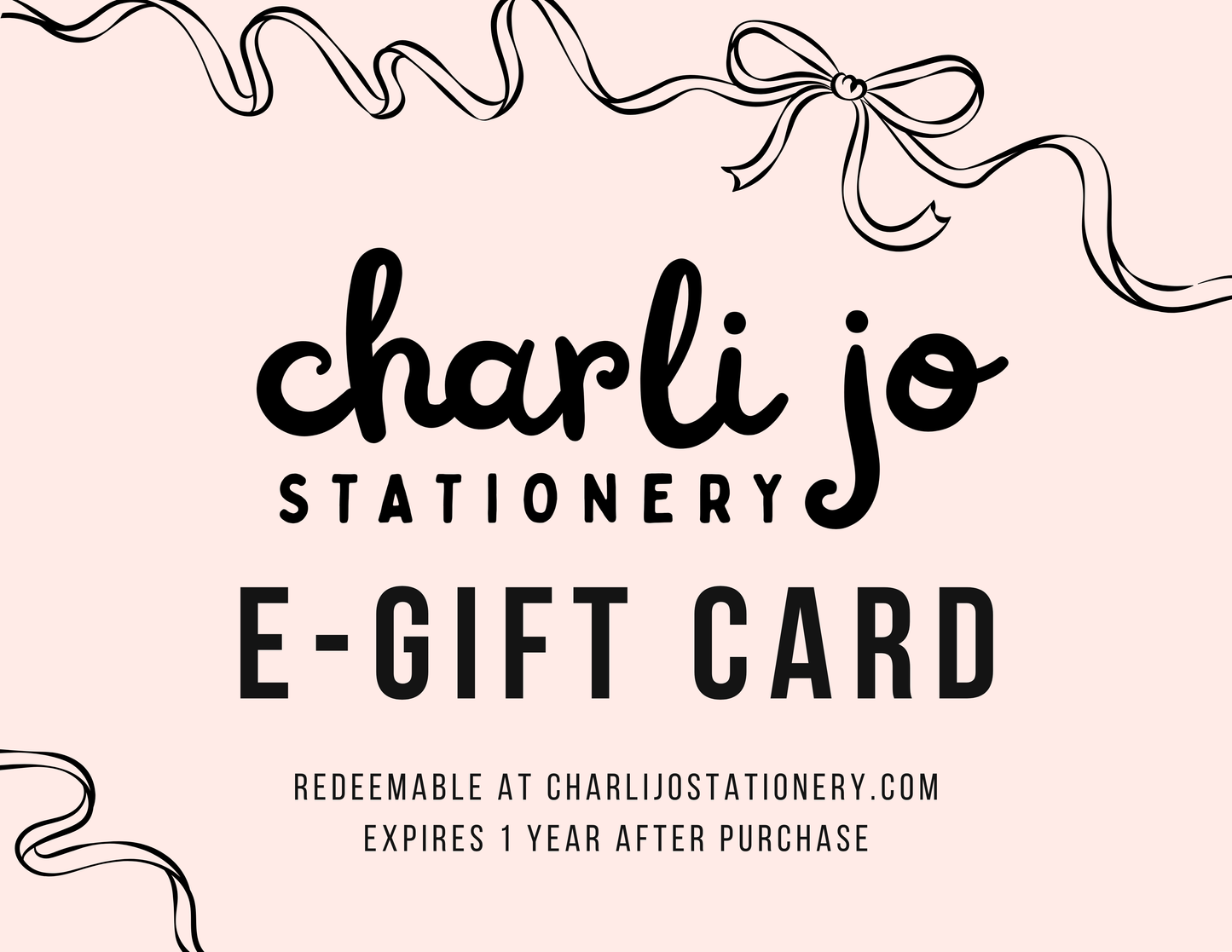 Charli Jo Stationery E-Gift Card