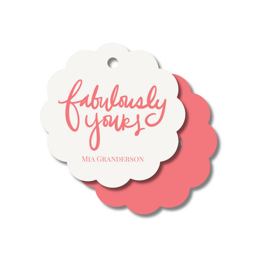Fabulously Yours Gift Tag Set | Pink