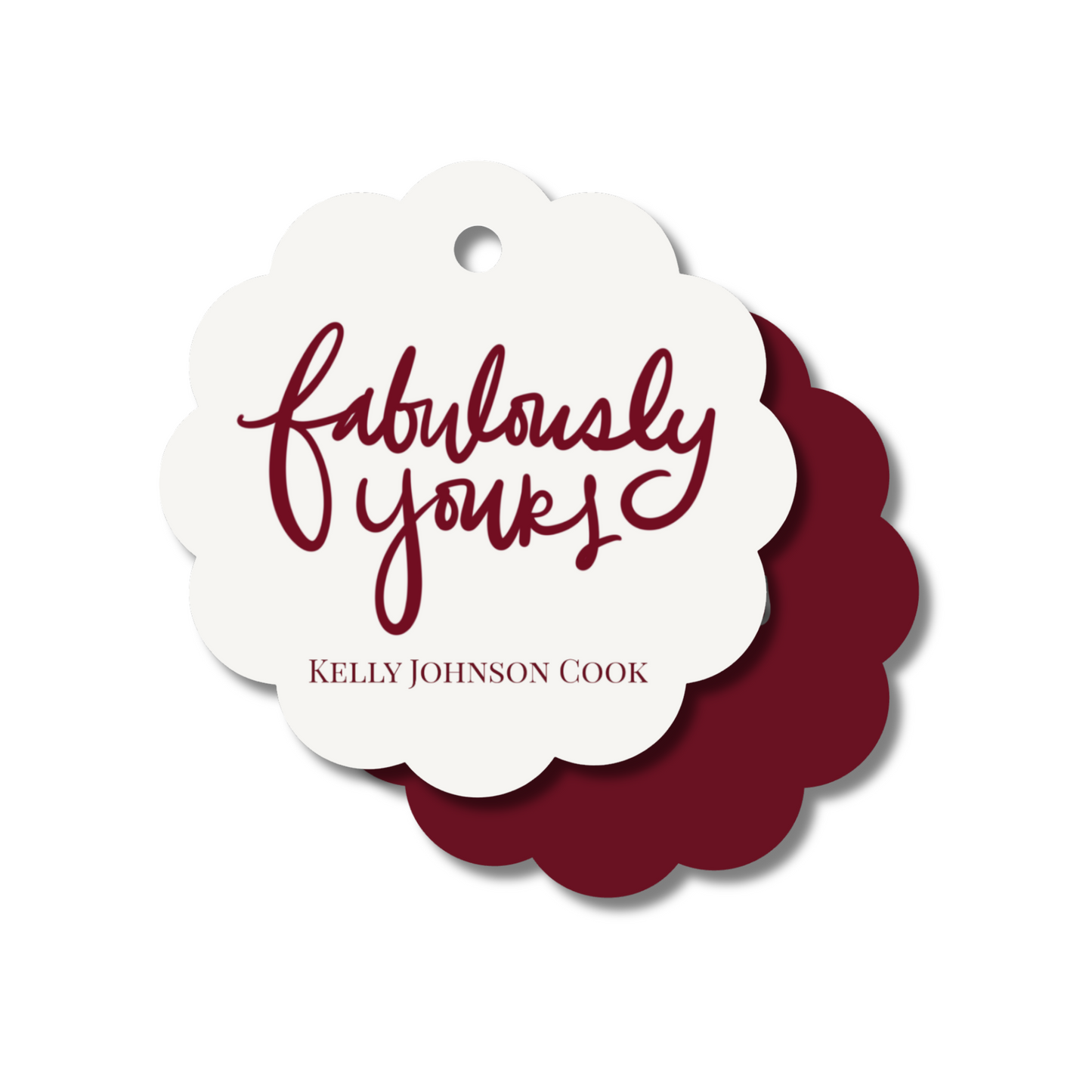 Red Fabulously Yours Gift Tag Set