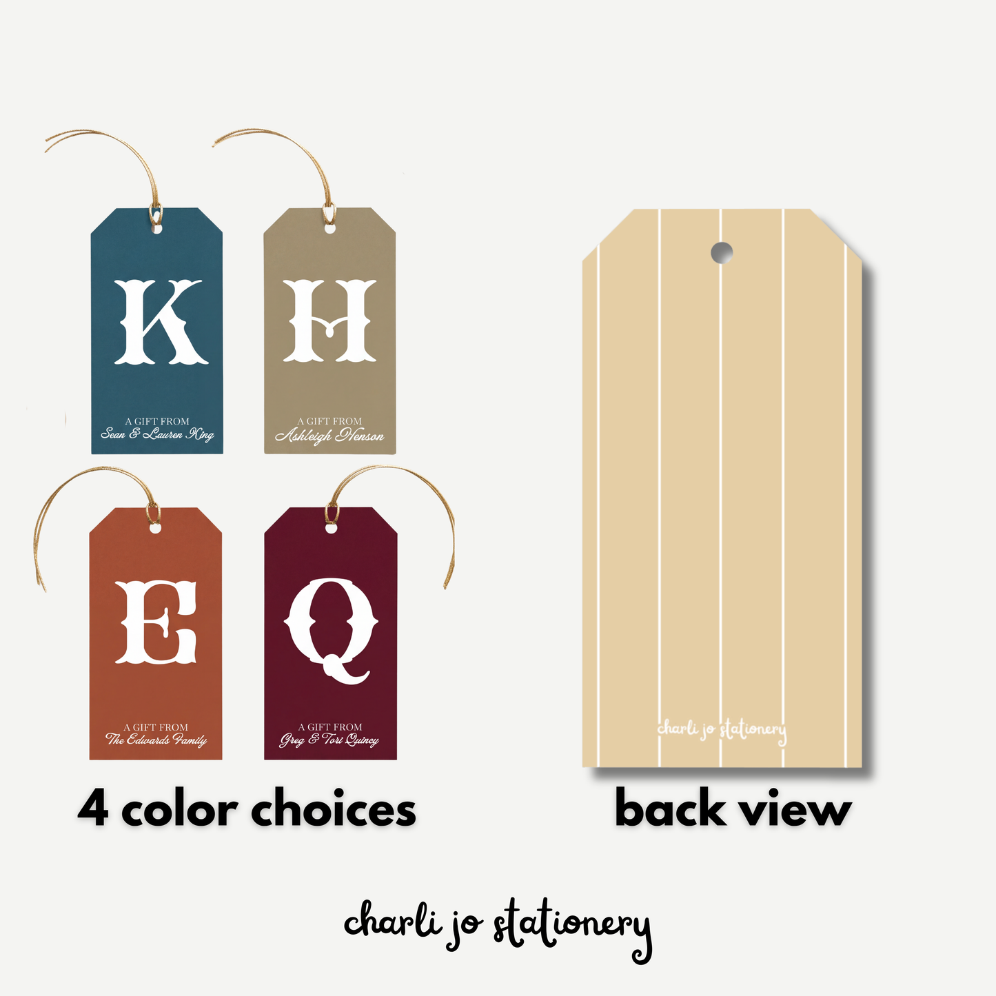 Fall Tuscan Gift Tag Set