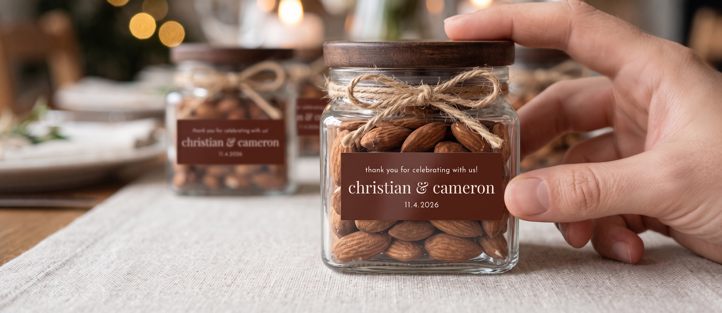 Wedding Favor Sticker Set