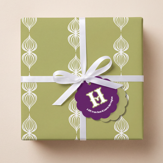 Green Botanical Chain Wrapping Paper