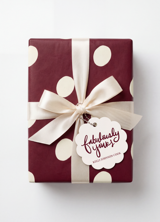 Polka Dot Wrapping Paper | Crimson Red