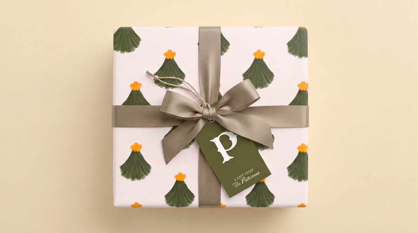 Pine Sprig Gift Wrapping Paper