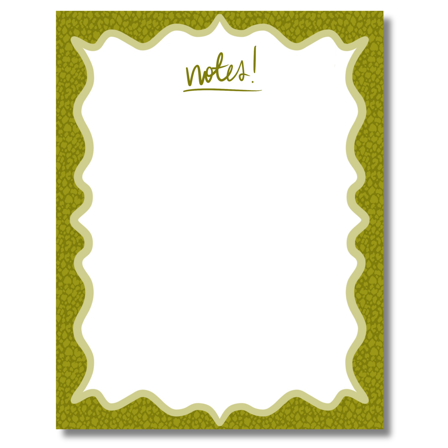 Leopard Notepad | Green