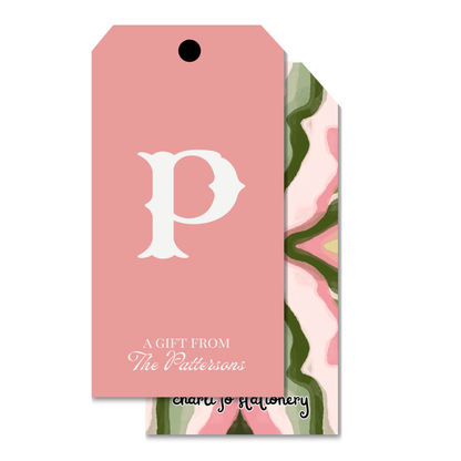 Pink Tuscan Gift Tag Set