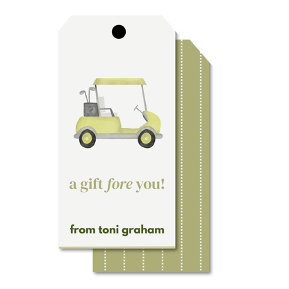 Green Golf Gift Tag Set