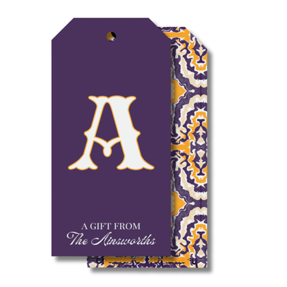 Purple Tuscan Gift Tag Set