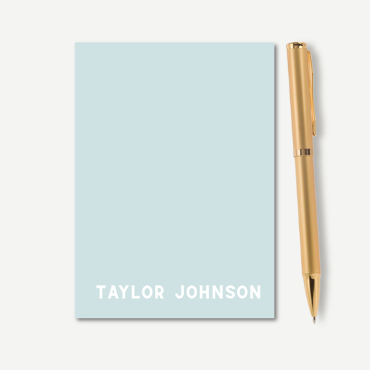 Personalized Blaire Notepad | Blue
