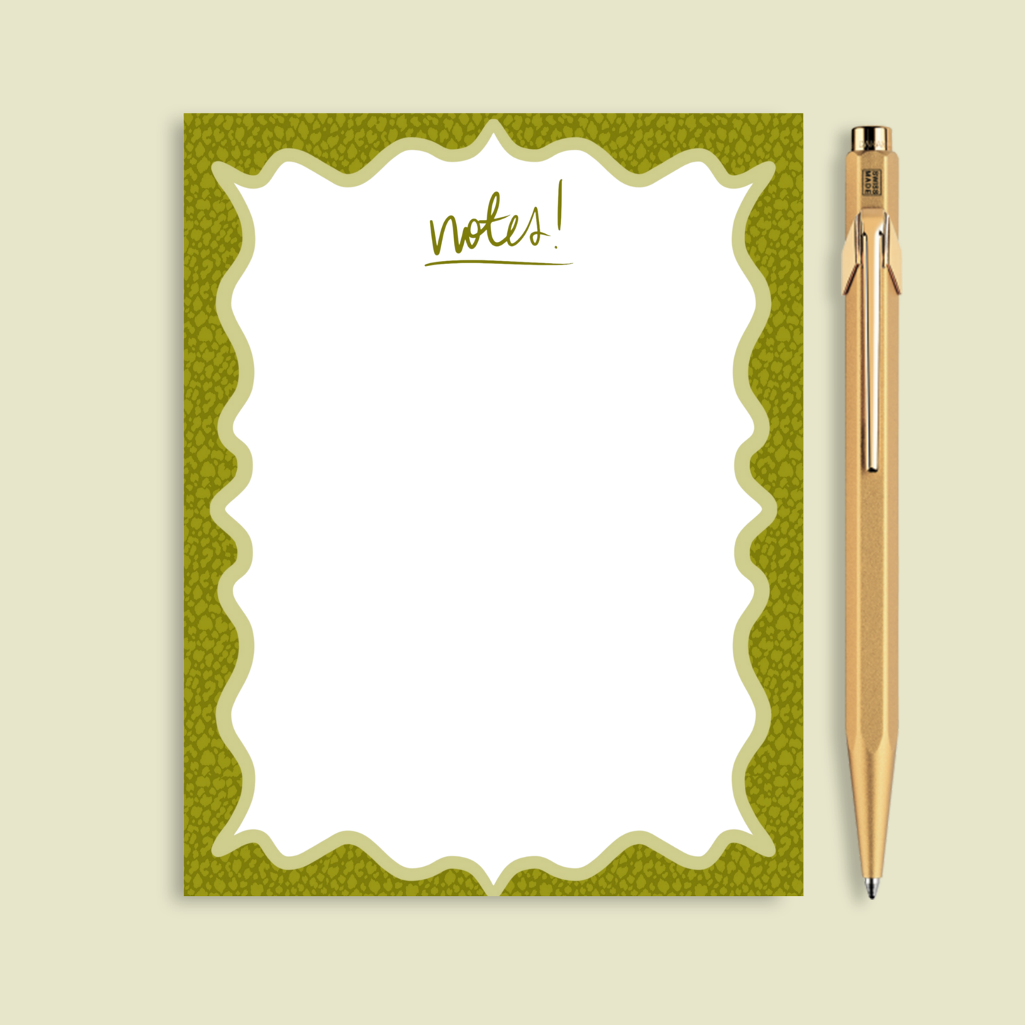 Leopard Notepad | Green