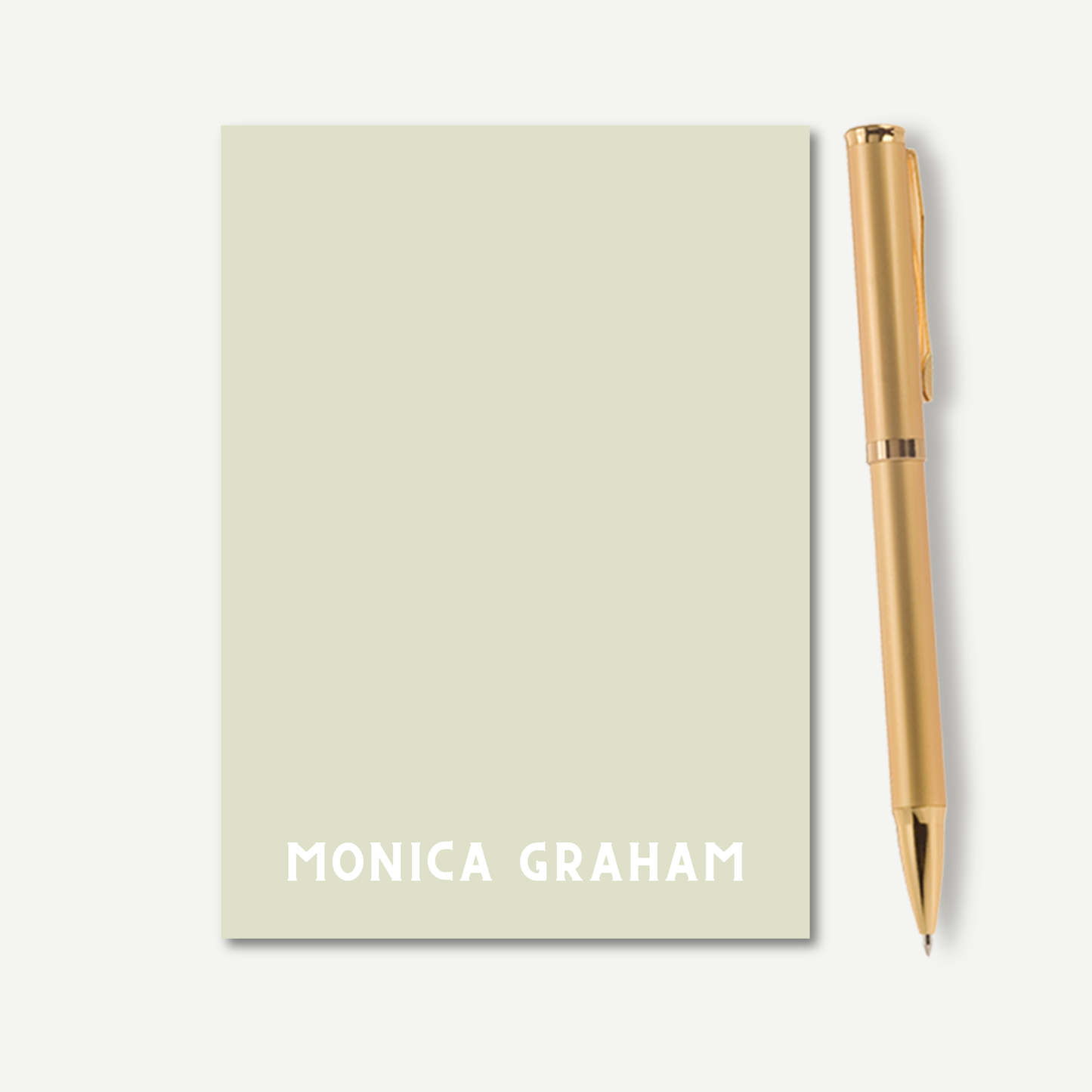Personalized Blaire Notepad | Green