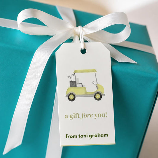 Green Golf Gift Tag Set