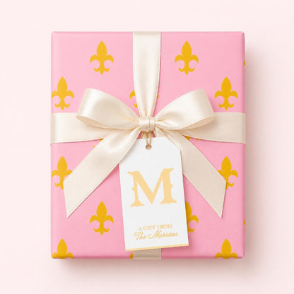 Pink Fleur-de-Lis Gift Wrapping Paper