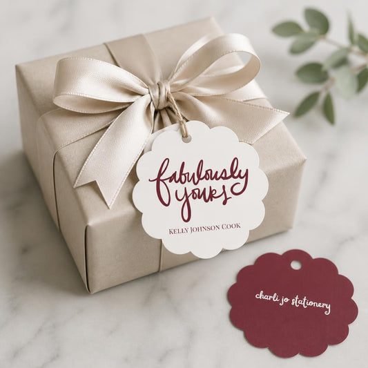 Fabulously Yours Gift Tag Set | Red